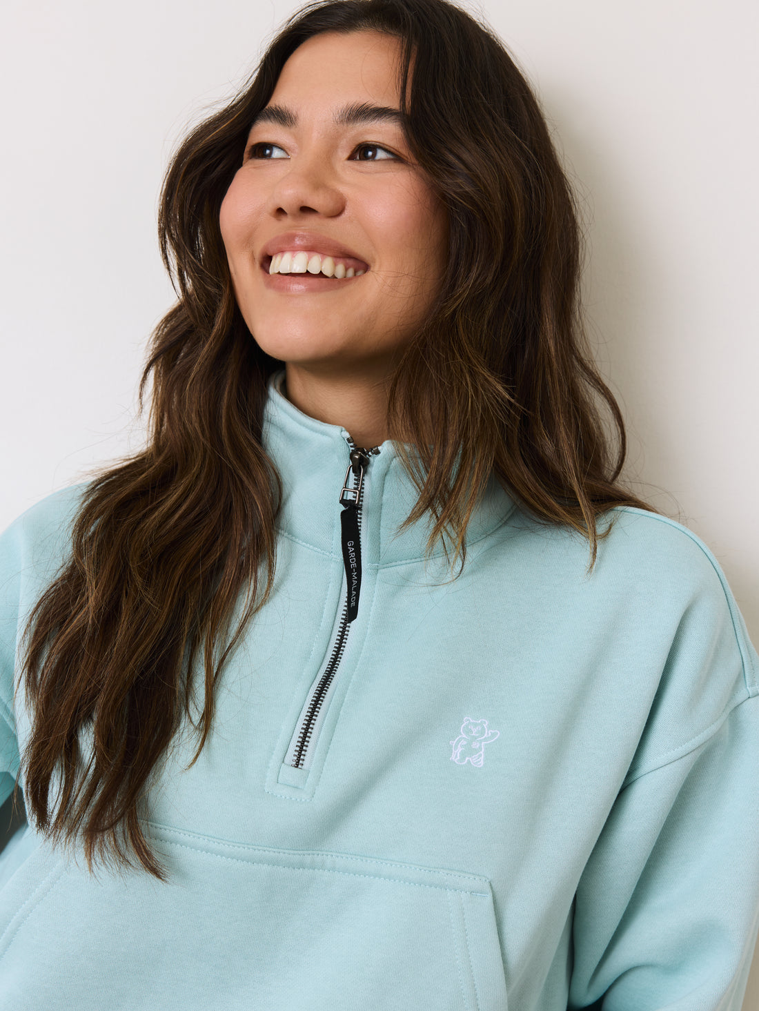 Half Zip Veste - Menthe