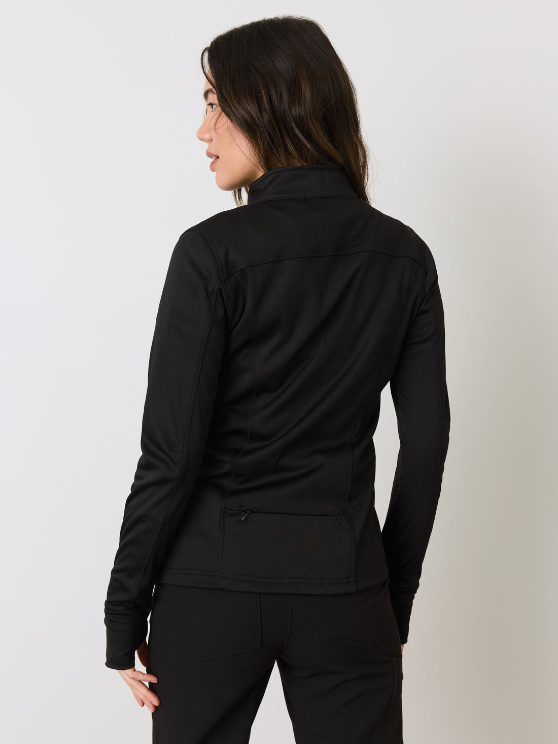 Veste Polyester Full Zip – Noir