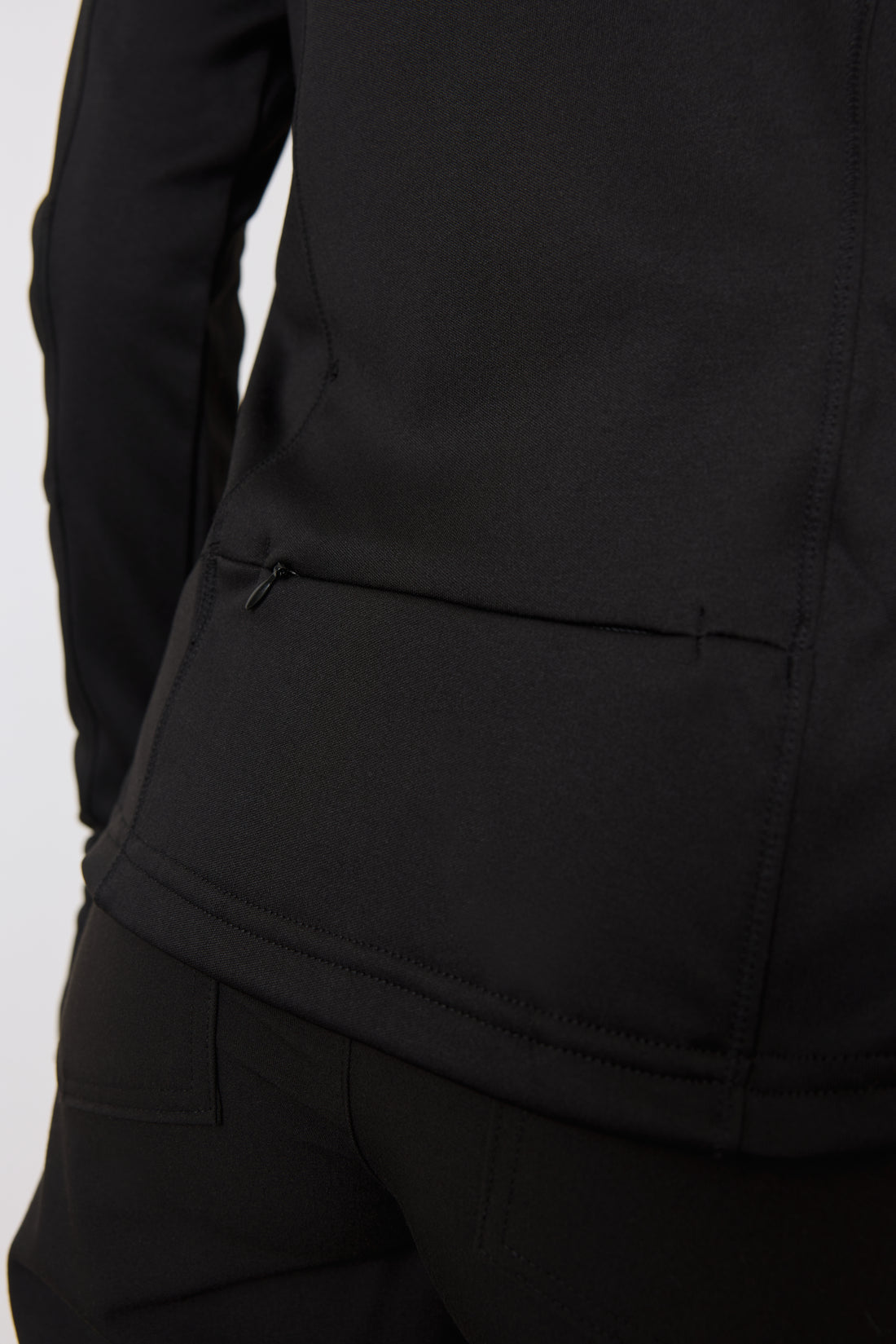 Veste Polyester Full Zip – Noir