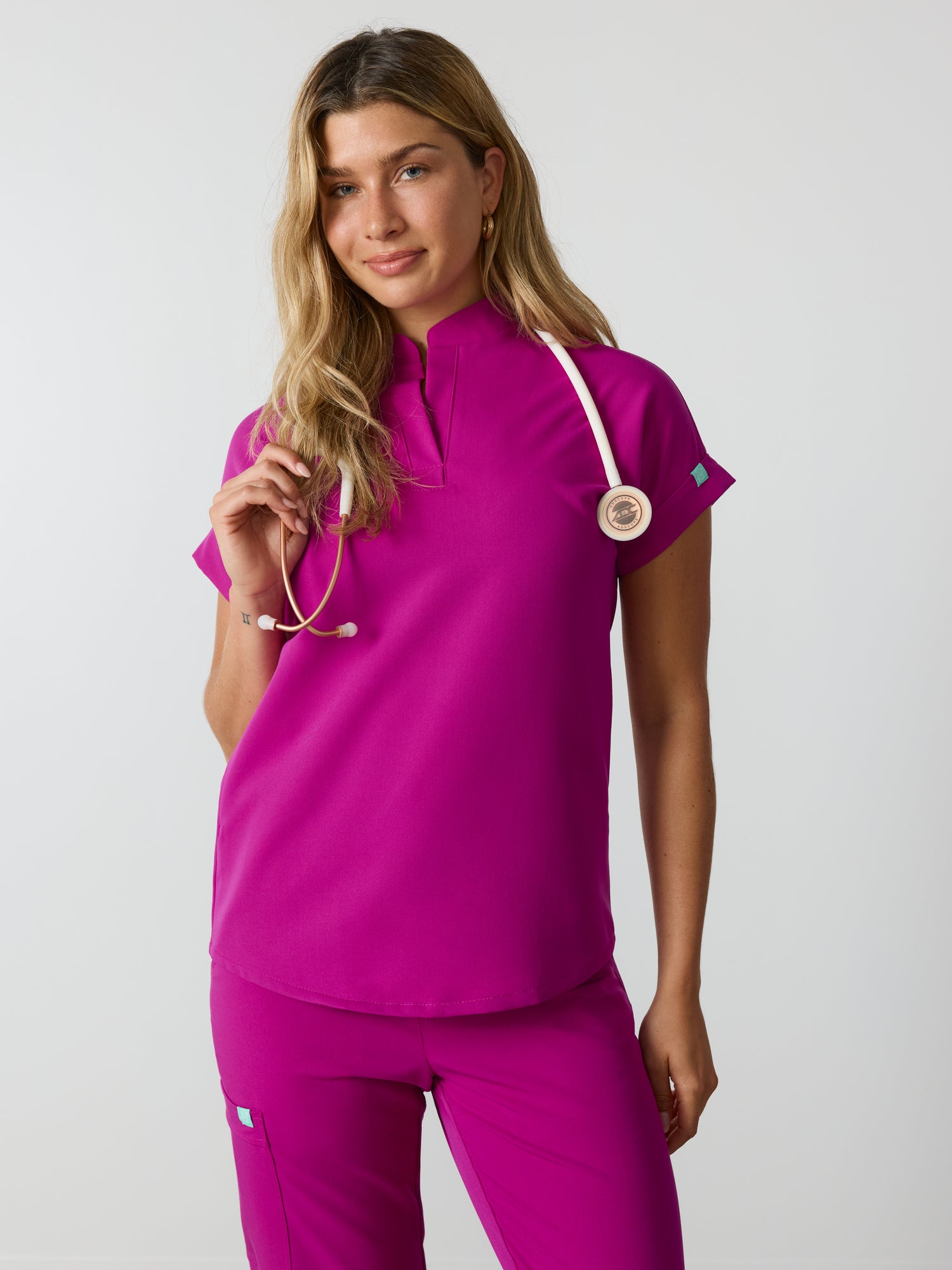 CHARLIE RE-GARDE™ - MAGENTA - Haut Col Mao - SILVADUR™