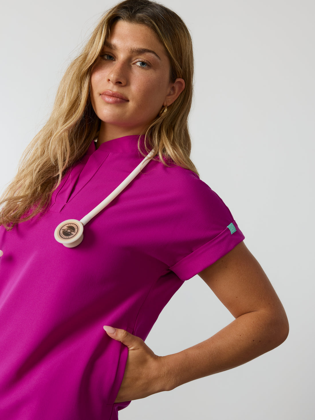 CHARLIE RE-GARDE™ - MAGENTA - Haut Col Mao - SILVADUR™