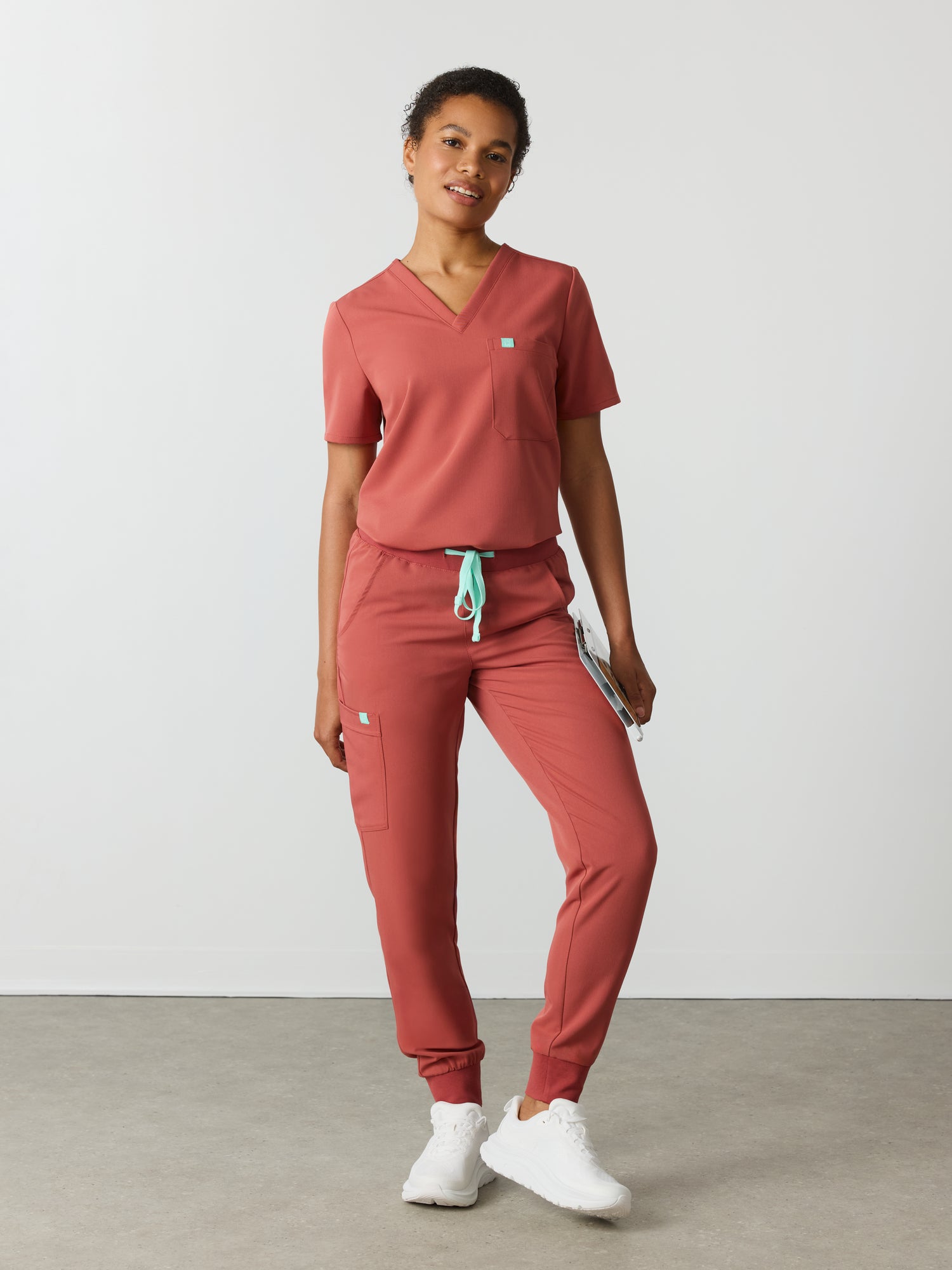 DEMI RE-GARDE™ - MARSALA - Jogger Scrub Pants - SILVADUR™
