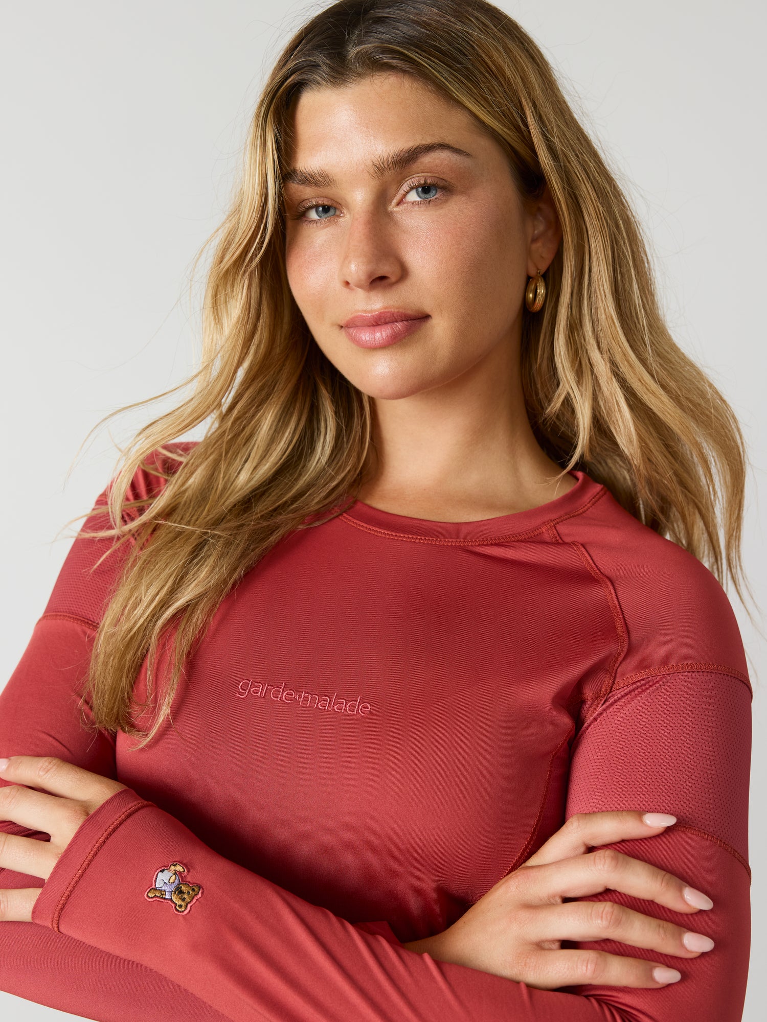 Women High-Performance Underscrub - Marsala - Long Sleeves
