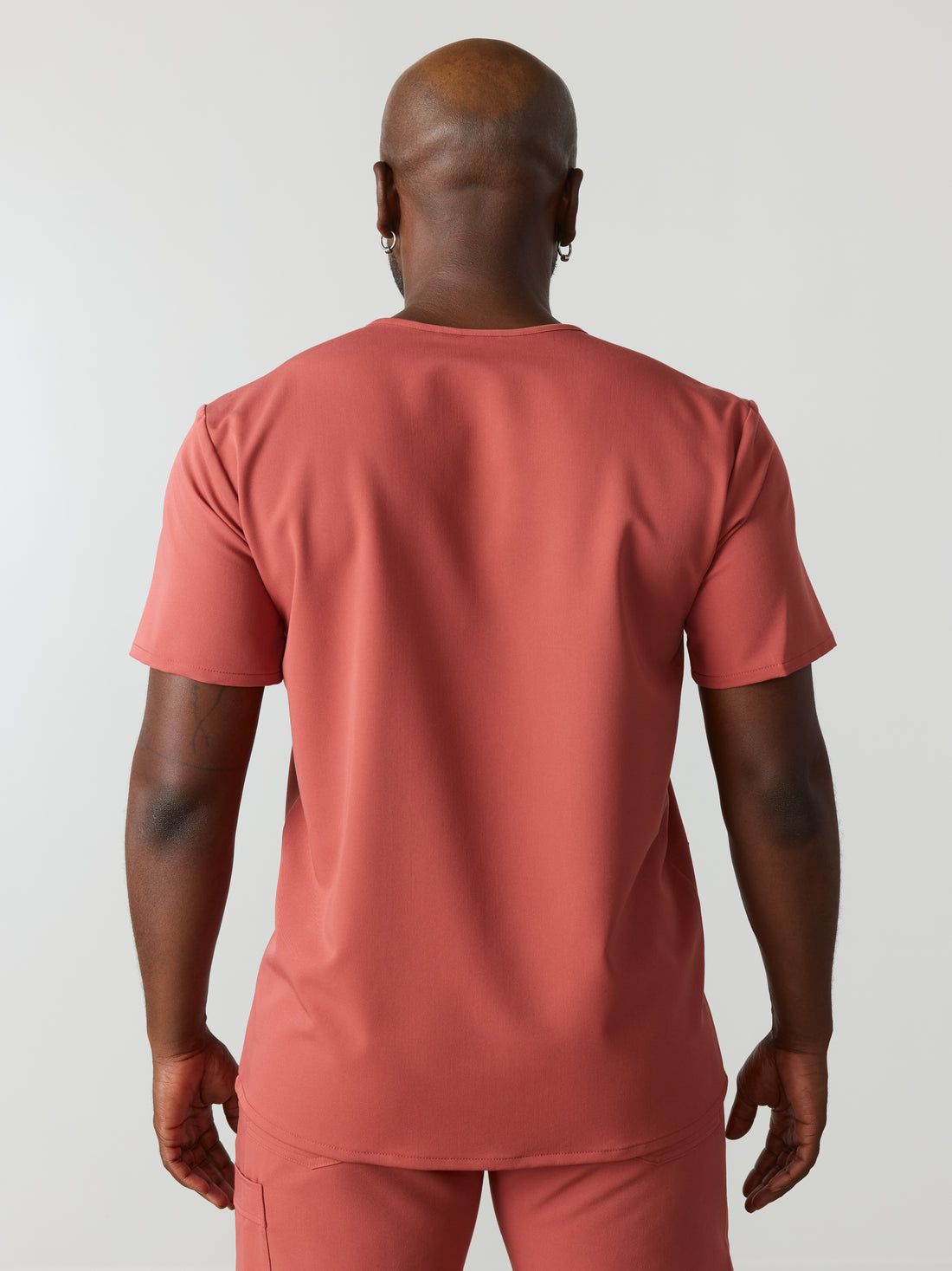 ZACK RE-GARDE™ - MARSALA - Three Pockets Men's Scrub Top - SILVADUR™