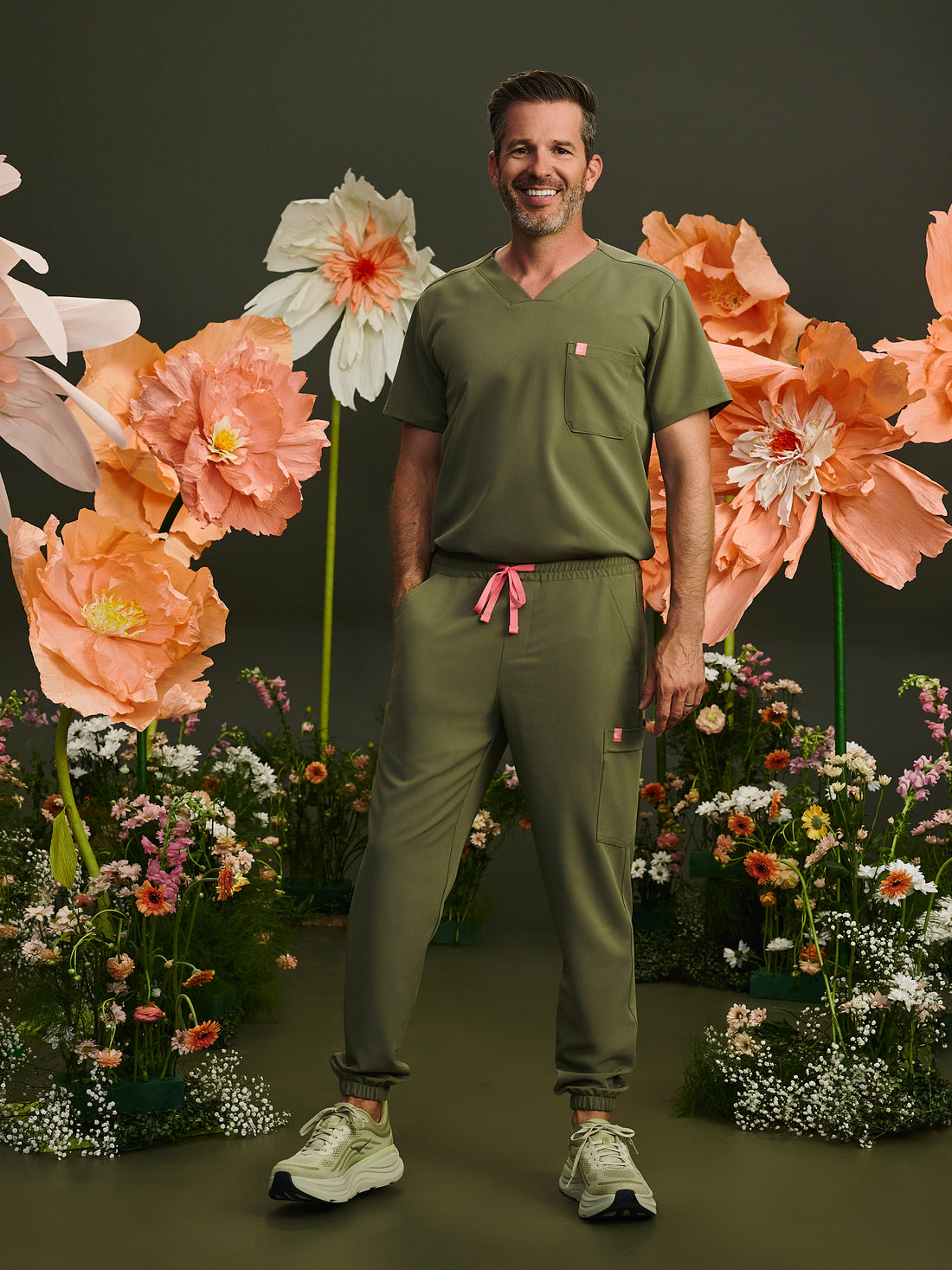 WILLIAM RE-GARDE™ - OLIVE BLOOM - Pantalon Jogger - SILVADUR™