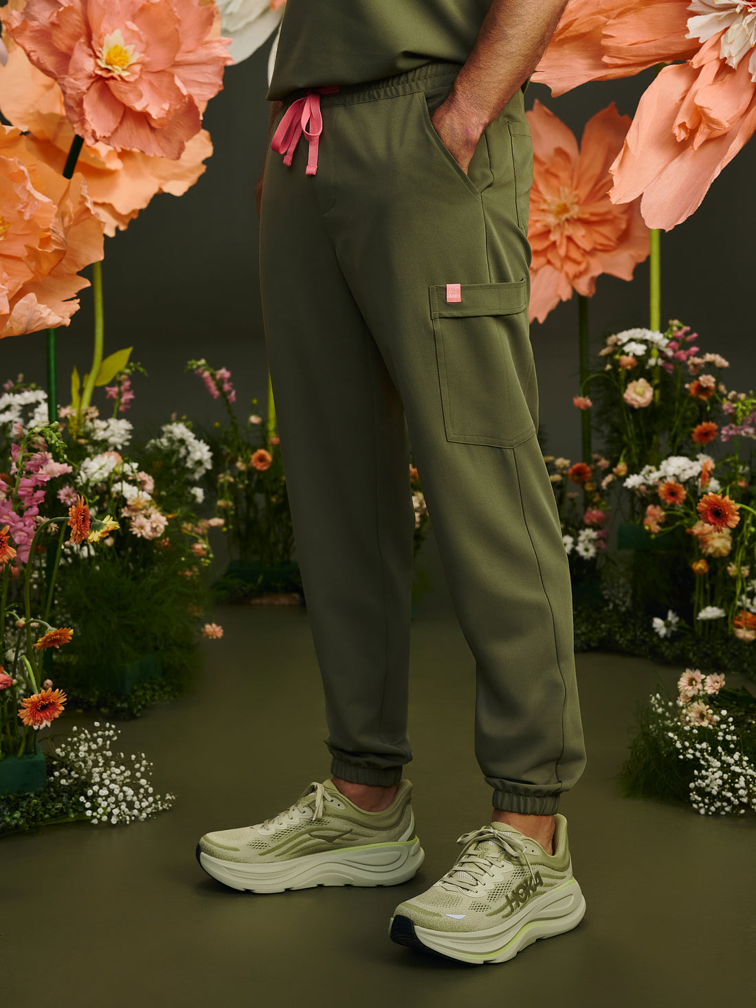 WILLIAM RE-GARDE™ - OLIVE BLOOM - Pantalon Jogger - SILVADUR™