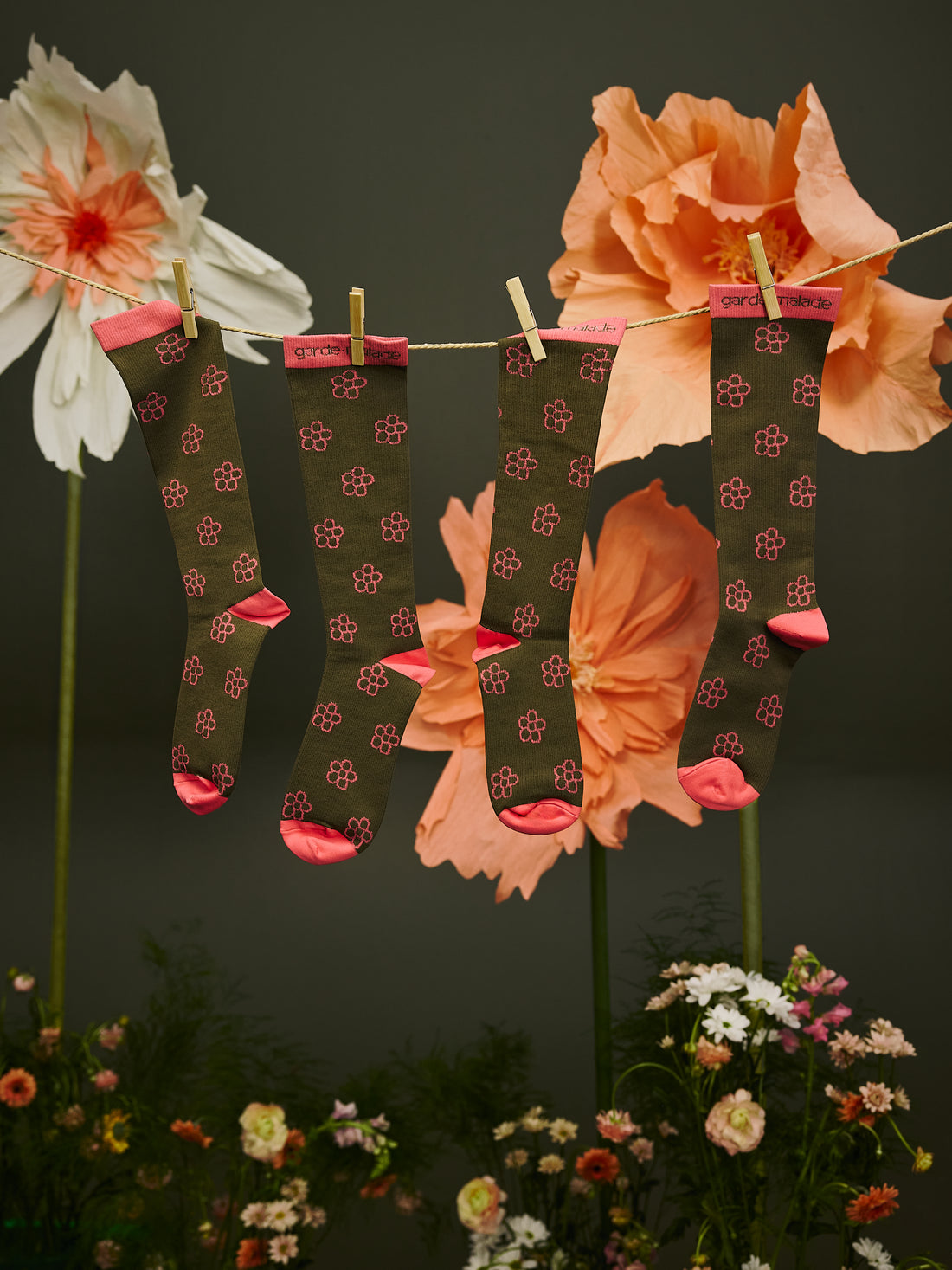 G-M x Anna The Nurse - Compression Socks - Daisies