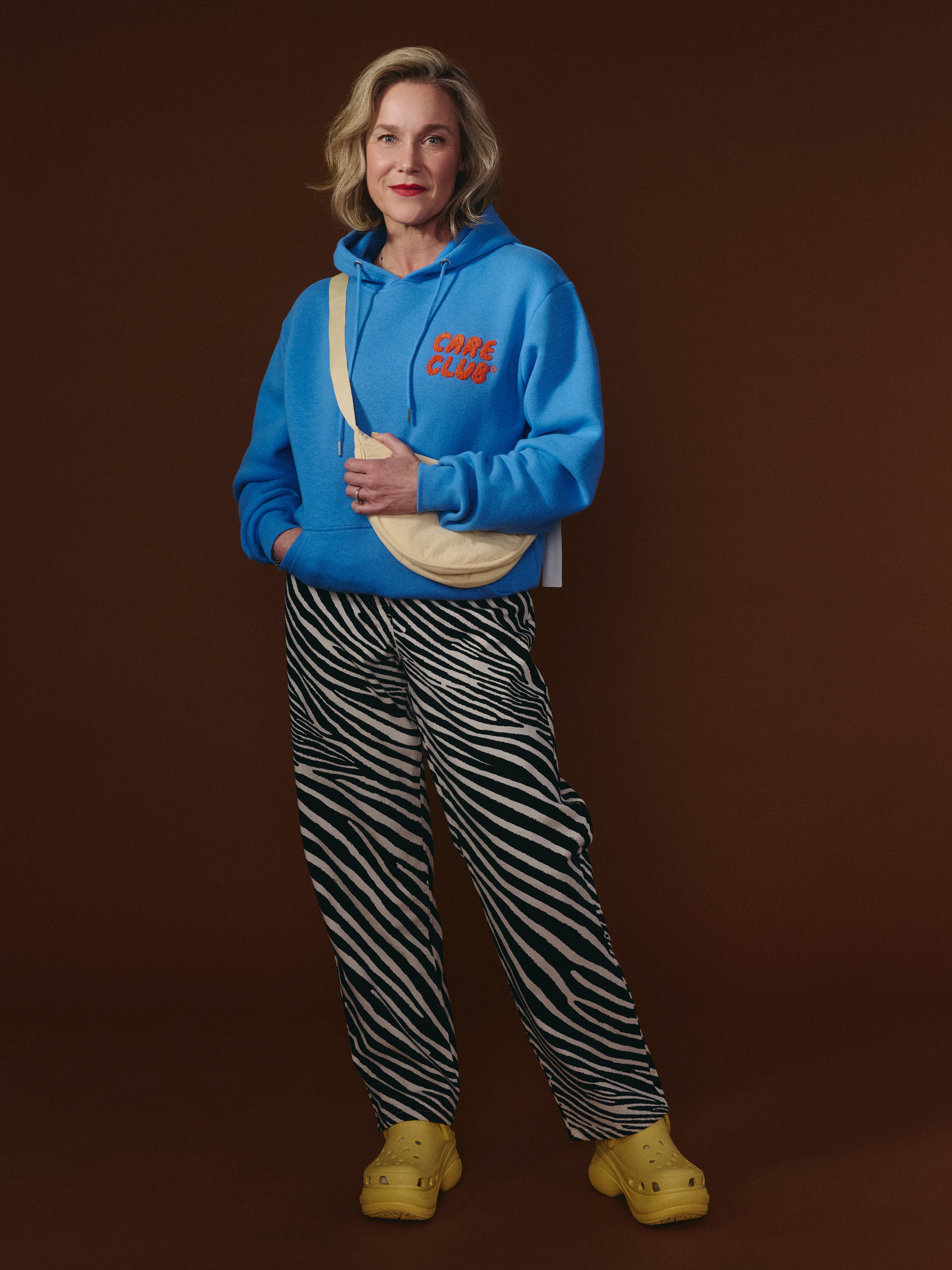 G-M x Pony - Hoodie Blue - Pocket ''Care Club''