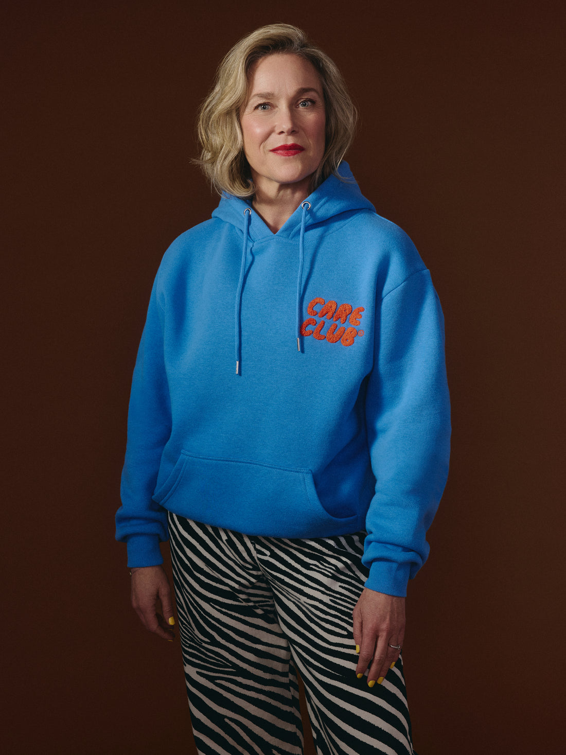 G-M x Pony - Hoodie Bleu - Pocket ''Care Club''