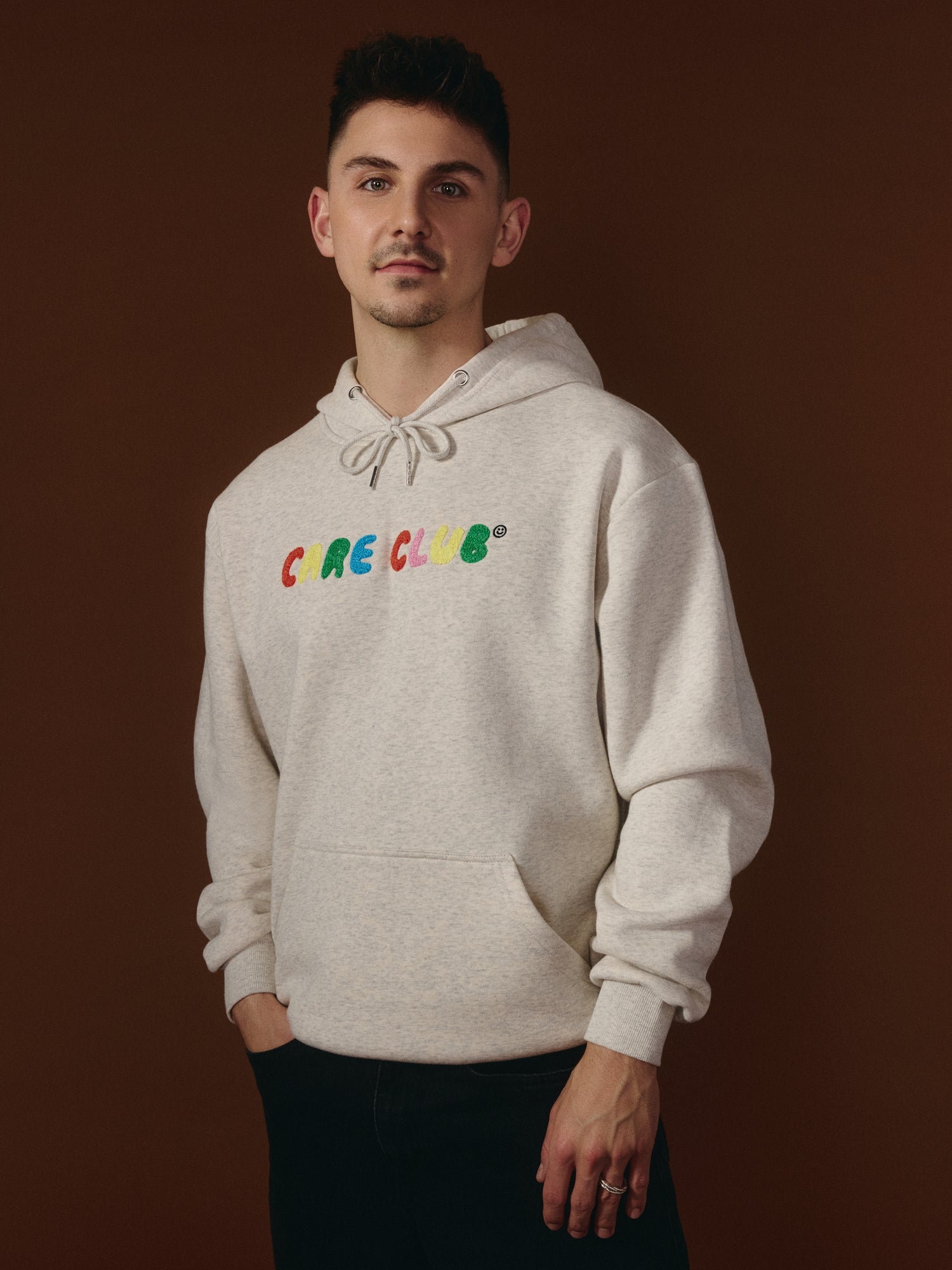G-M x Pony - Hoodie Gris - Chenille ''Care Club''
