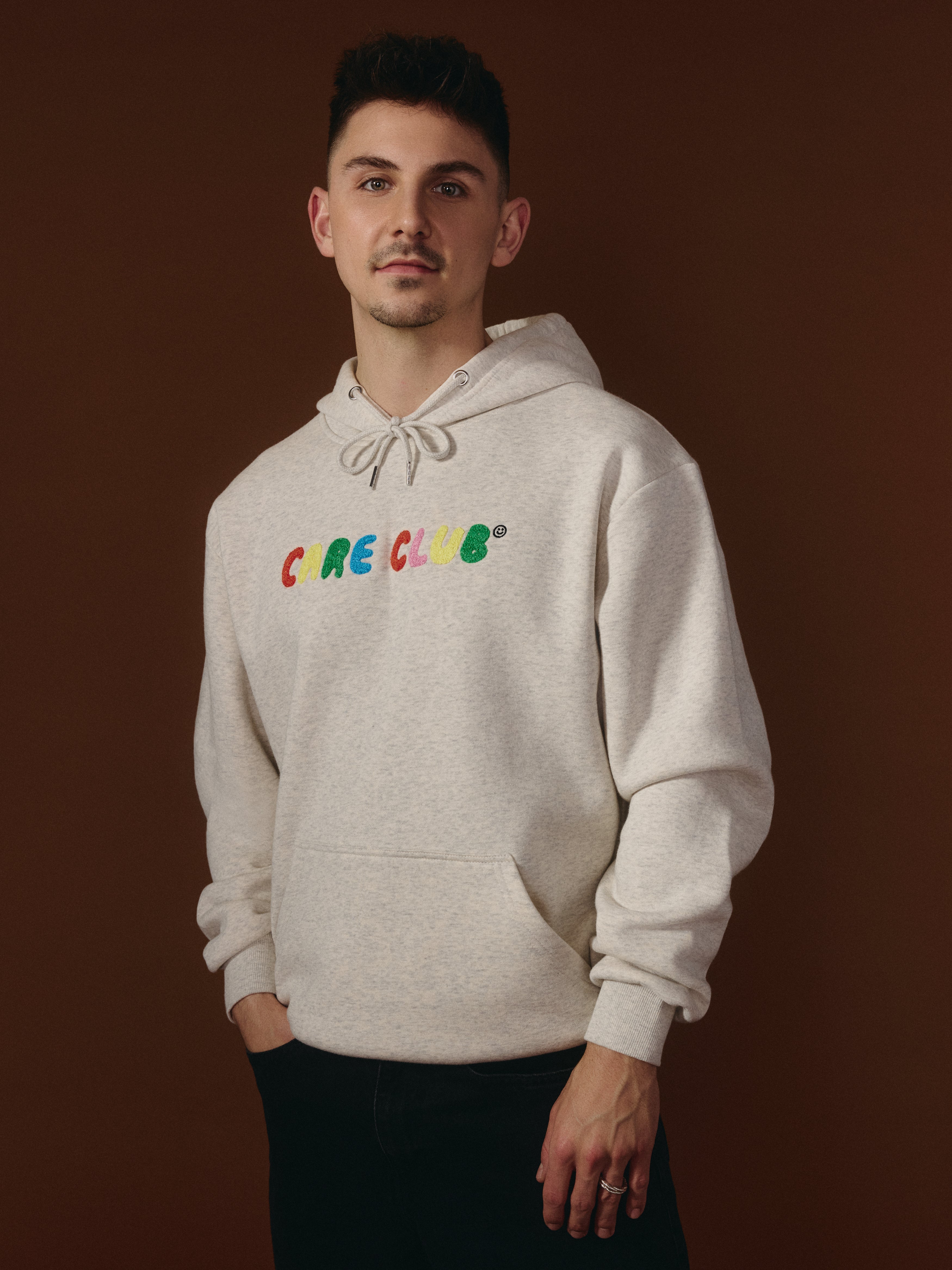 G-M x Pony - Hoodie Grey - Chenille ''Care Club''