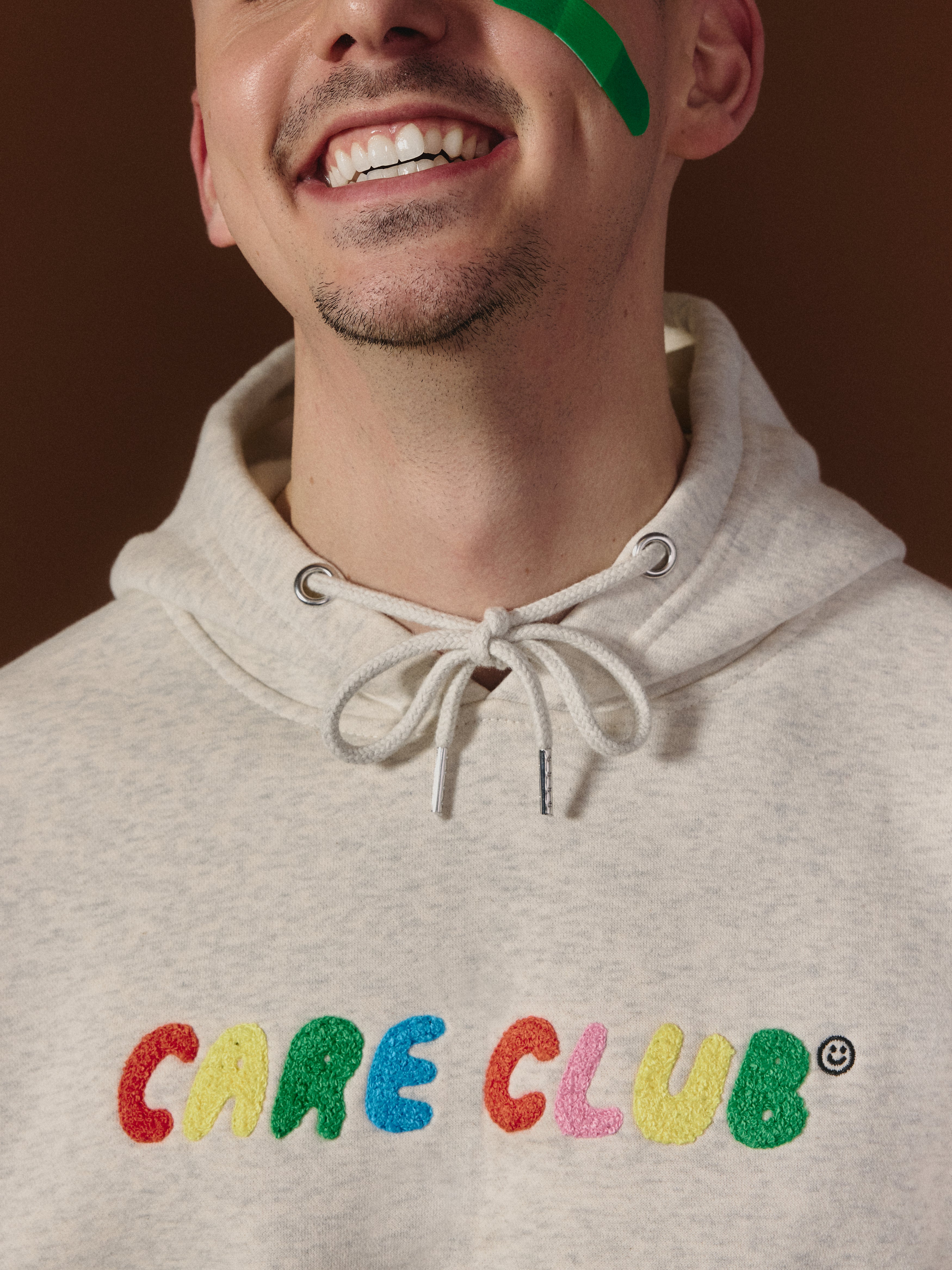 G-M x Pony - Hoodie Grey - Chenille ''Care Club''