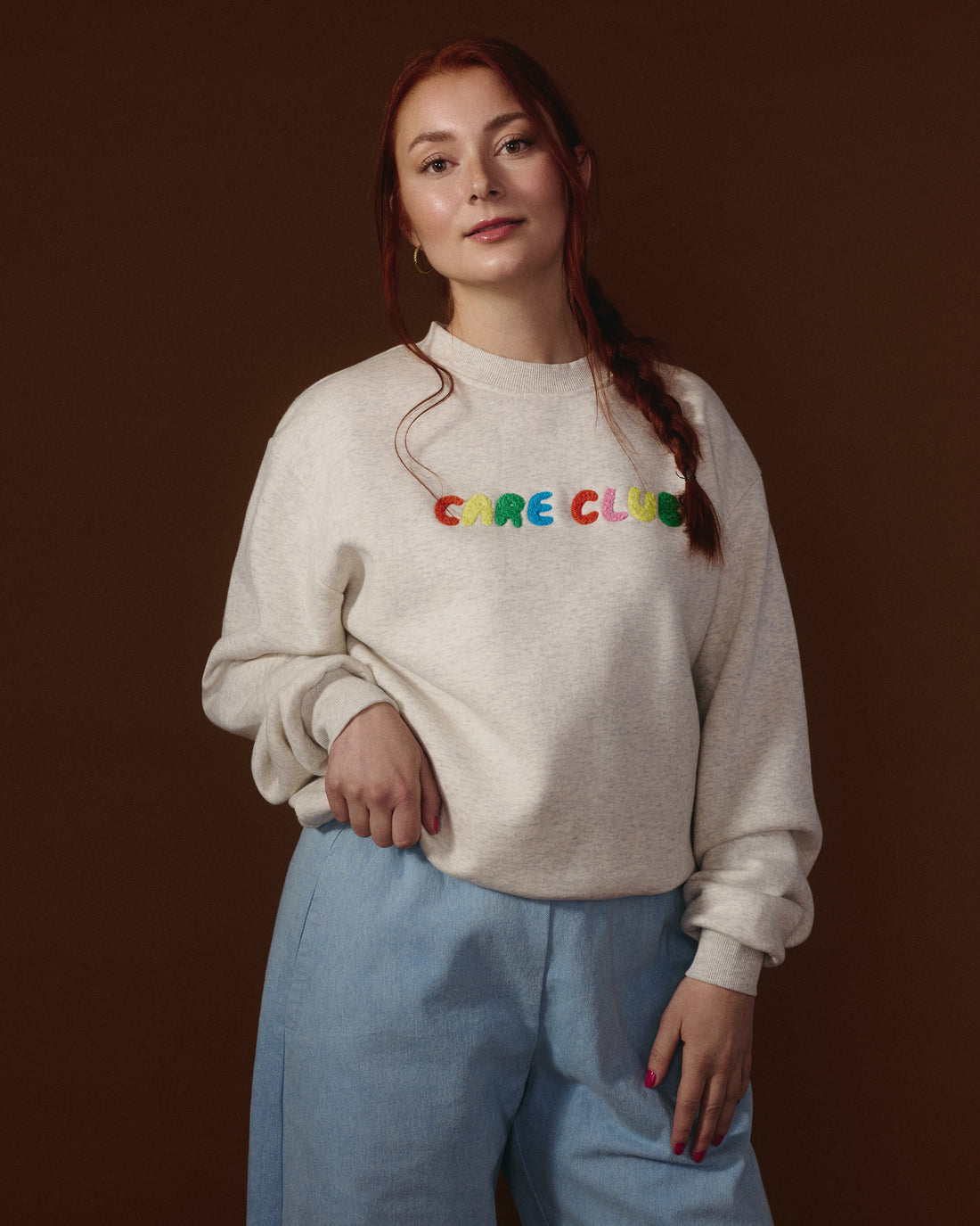 G-M x Pony - Crewneck Gris - Chenille ''Care Club