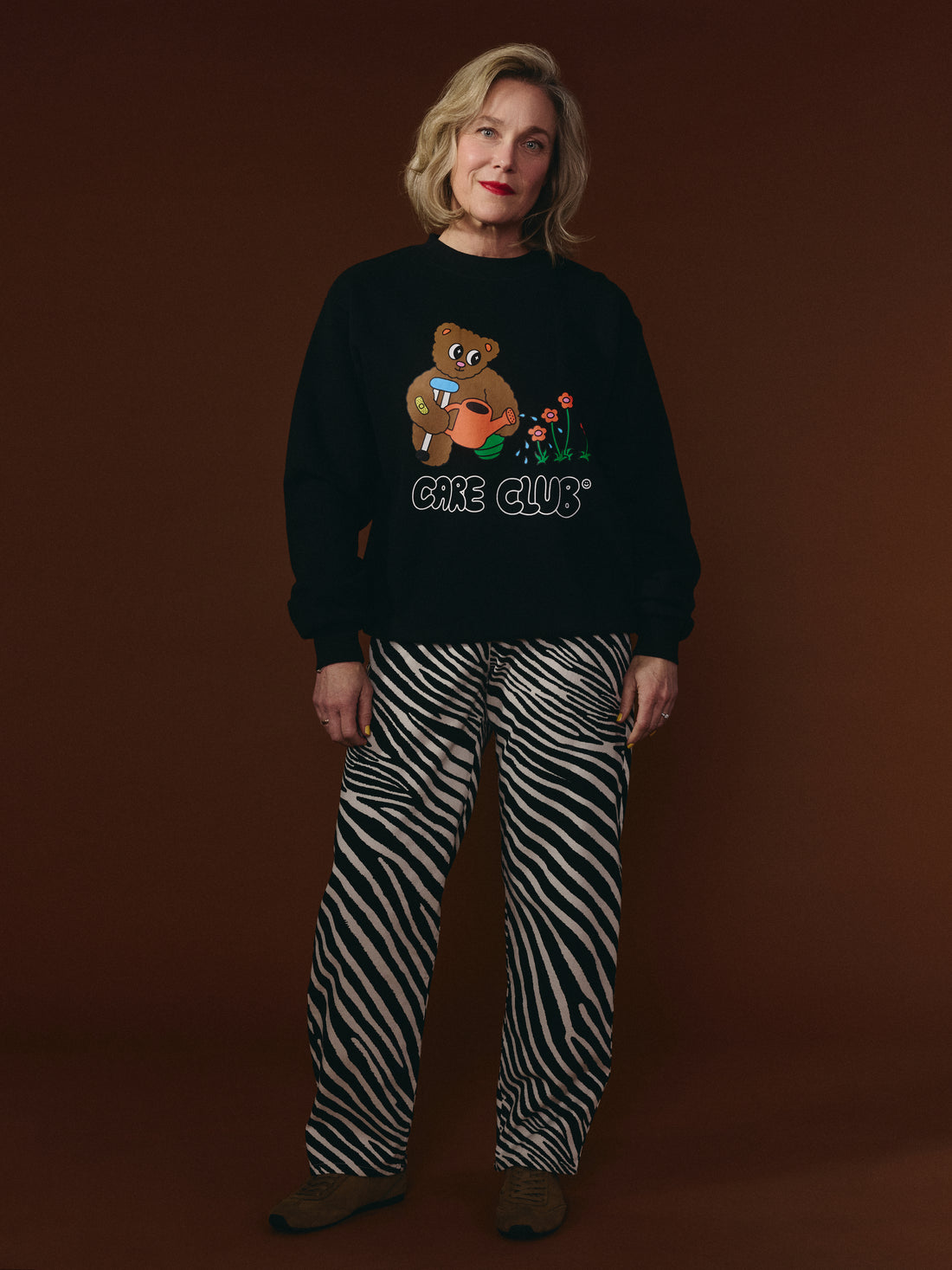 G-M x Pony - Crewneck Noir - Teddy ''Care Club''