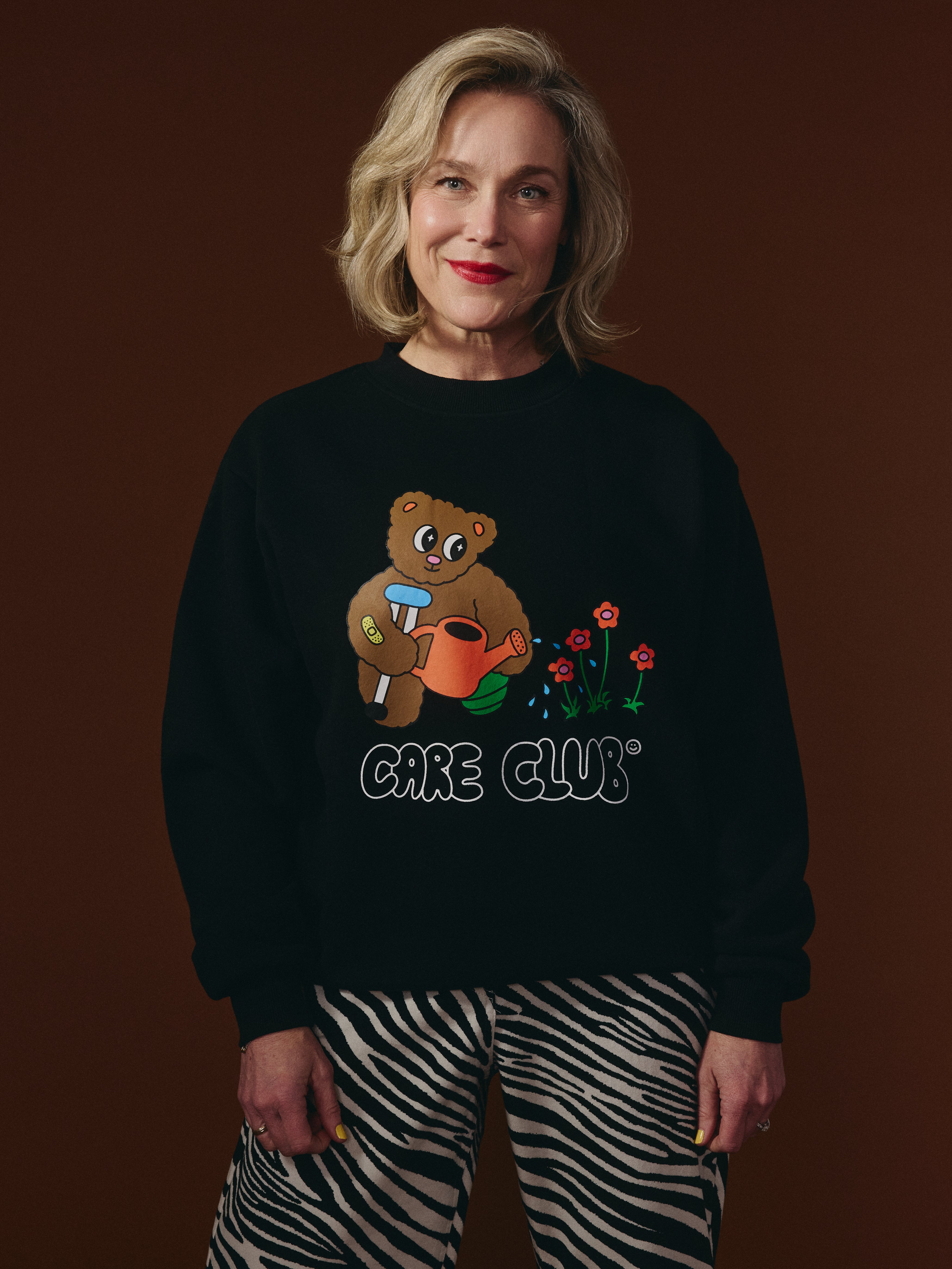 G-M x Pony - Crewneck Black - Teddy ''Care Club''