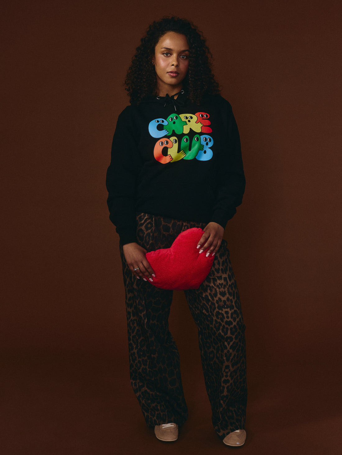 G-M x Pony - Hoodie Black - Cartoon ''Care Club''