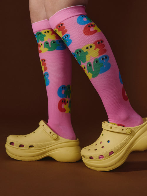 G-M x Pony - Compression Socks - Pink - ''Care Club''