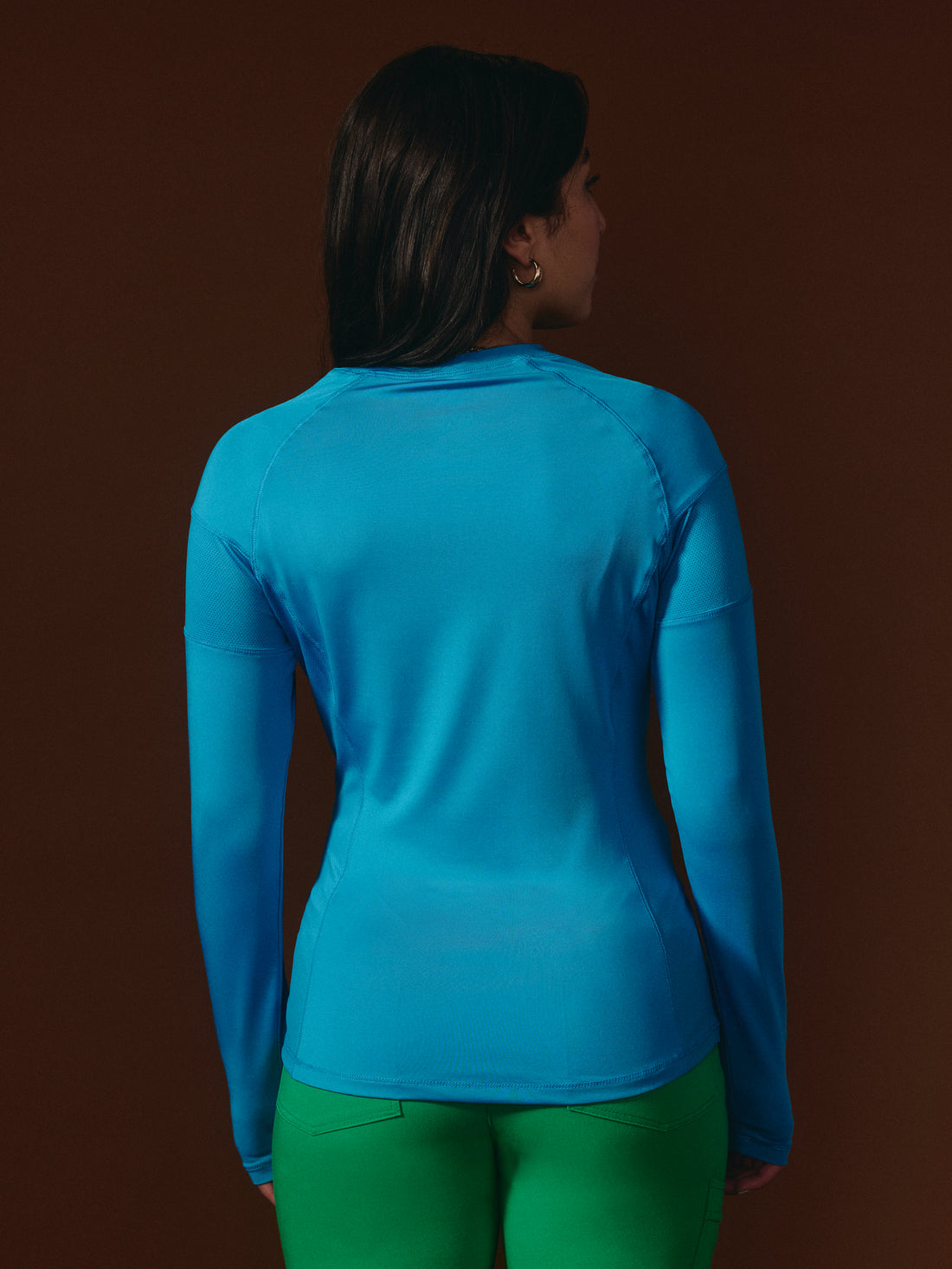 G-M x Pony - Chandail Underscrub Ultra-Performant - Blue - ''Care Club'' - Manches Longues Pour Femme