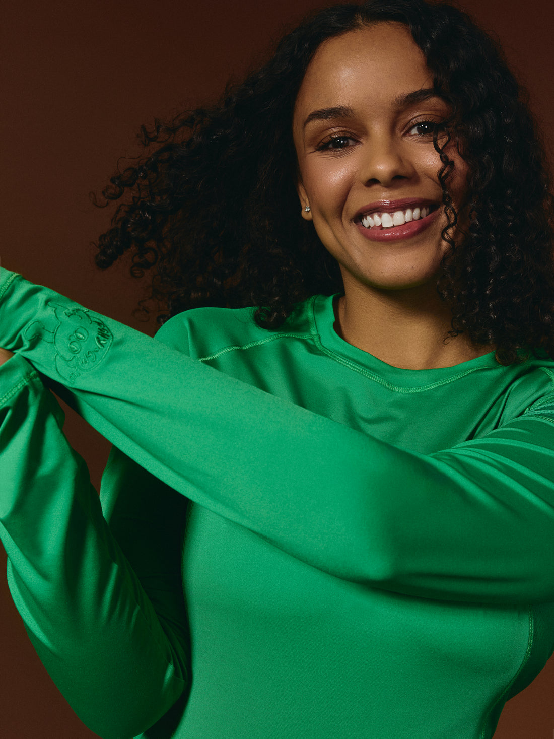 G-M x Pony - Chandail Underscrub Ultra-Performant - Green - ''Care Club'' - Manches Longues Pour Femme