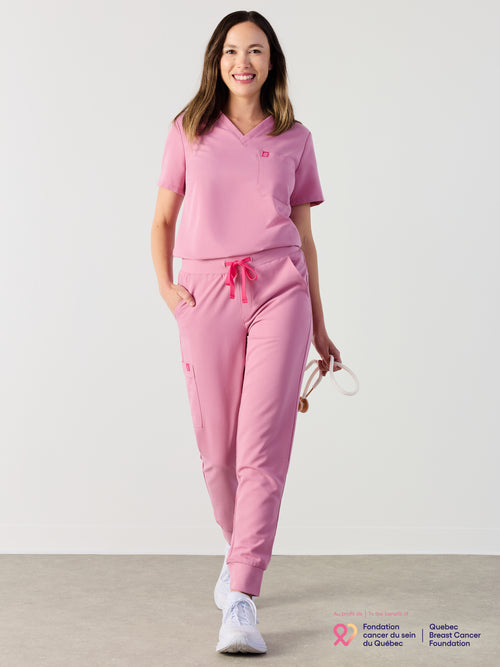 DEMI RE-GARDE™ - HOPEFUL PINK - Jogger Scrub Pants - SILVADUR™