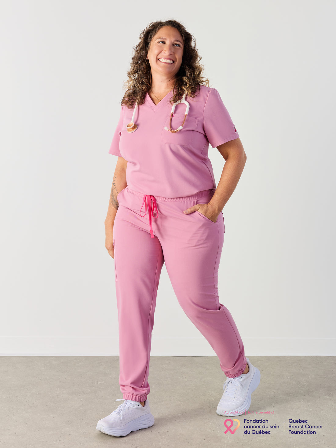 ROSIE RE-GARDE™ - HOPEFUL PINK - Jogger Scrub Pants - SILVADUR™