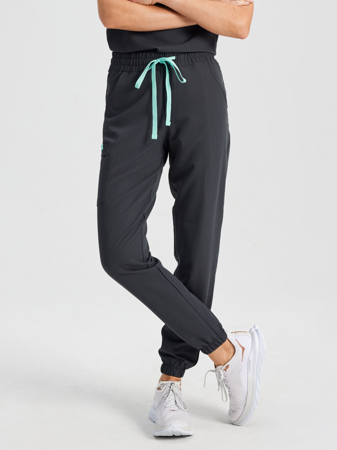 ROSIE for uOttawa - CHARCOAL - Jogger Scrub Pants - SILVADUR™
