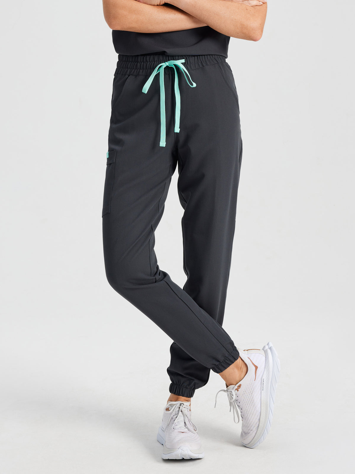 ROSIE for uOttawa - CHARCOAL - Jogger Scrub Pants - SILVADUR™