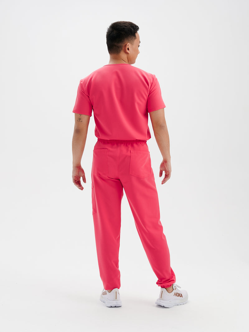 WILLIAM RE-GARDE™ - ROSE FLAMANT - Men's Jogger Pants||WILLIAM RE-GARDE™ - ROSE FLAMANT - Pantalon Jogger