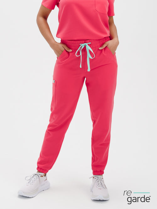 ROSIE RE-GARDE™ - ROSE FLAMANT - Jogger Scrub Pants - FINAL SALE||ROSIE RE-GARDE™ - ROSE FLAMANT - Pantalon Jogger - VENTE FINALE