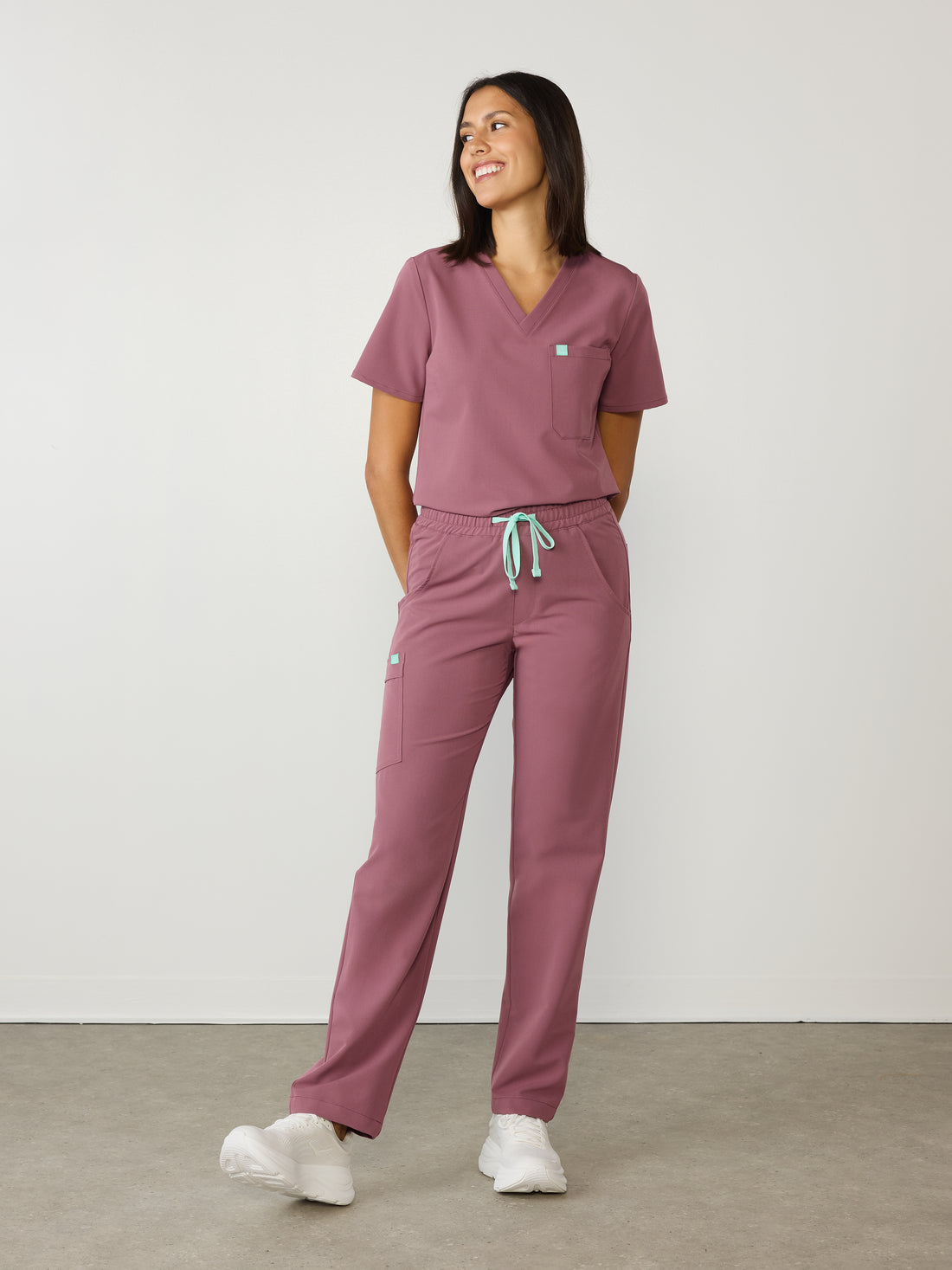 JULIETA RE-GARDE™ - ROSE ANTIQUE - Pantalon Coupe Droite - SILVADUR™