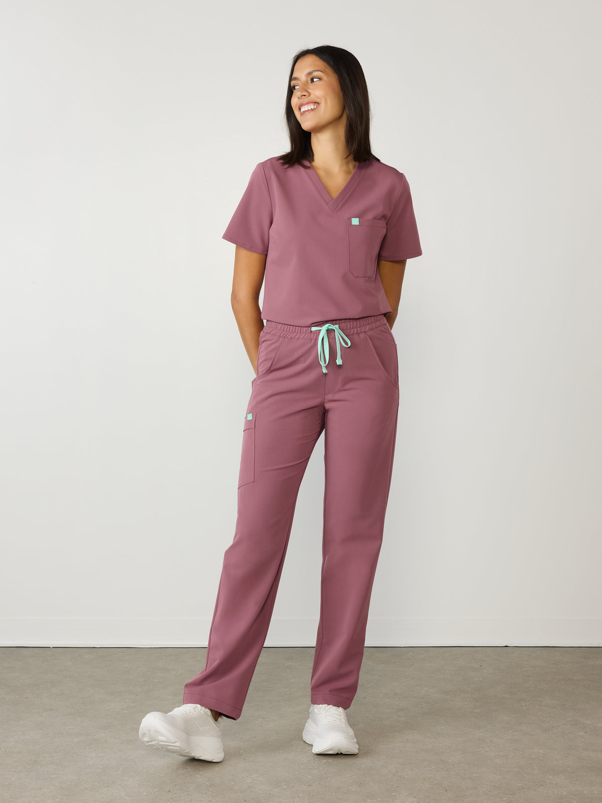 JULIETA RE-GARDE™ - ROSE ANTIQUE - Pantalon Coupe Droite - SILVADUR™