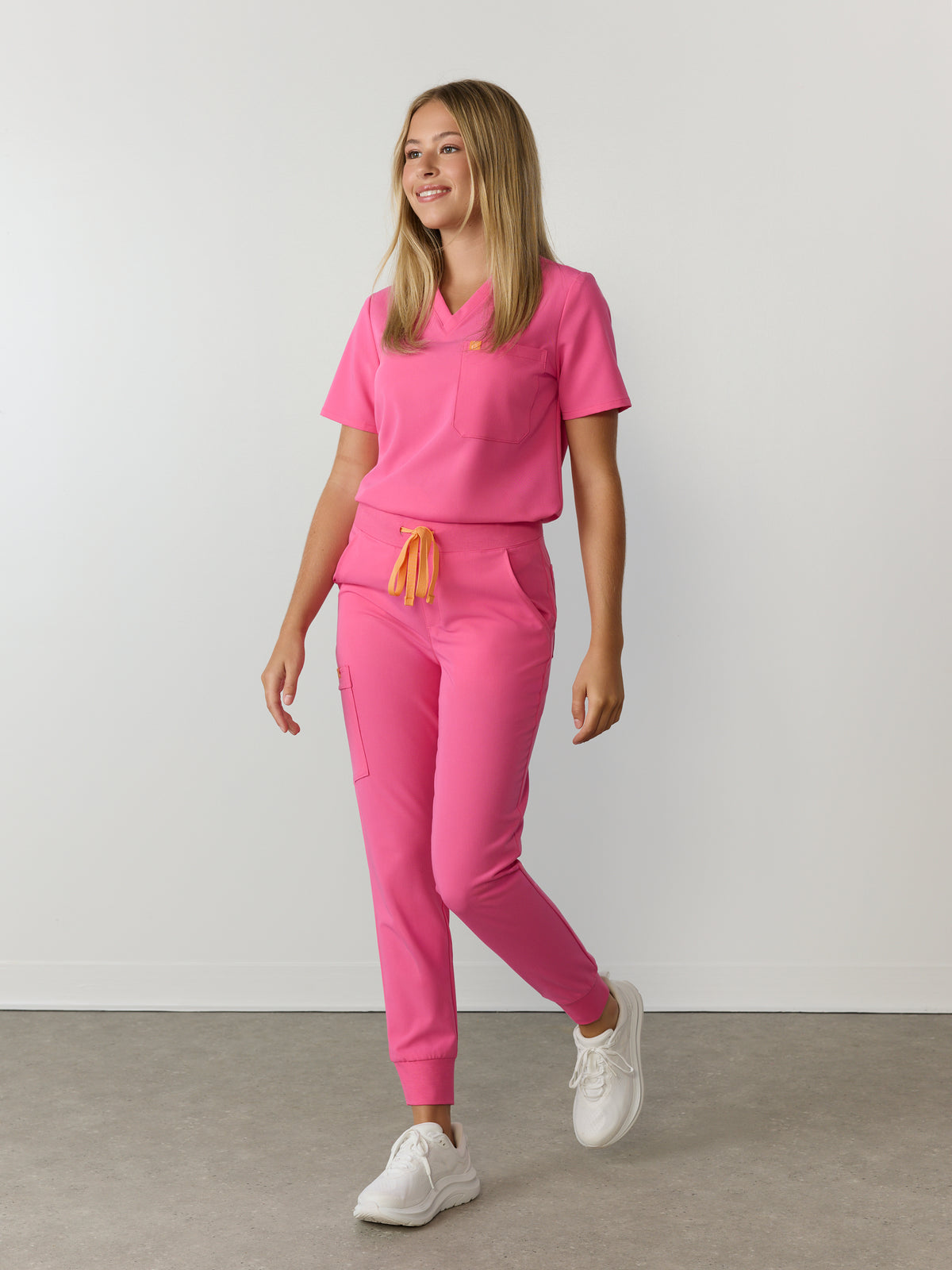DEMI RE-GARDE™ - SUNRISE PINK - Jogger Scrub Pants - SILVADUR™