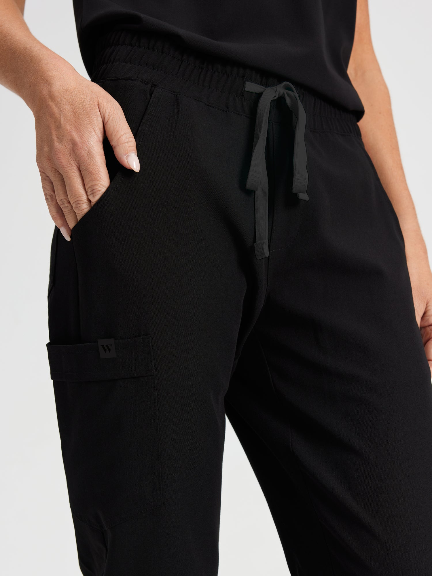 Wealthsimple x CAEP - Rosie - Black - Jogger Scrub Pants - SILVADUR™