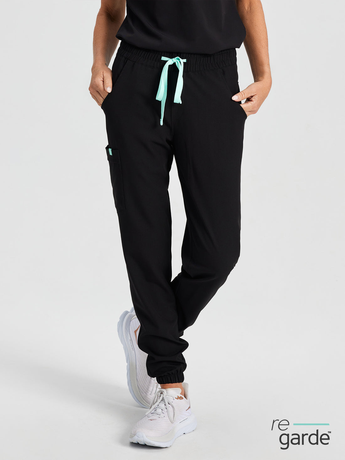ROSIE RE-GARDE™ - BLACK - Jogger Scrub Pants - SILVADUR™