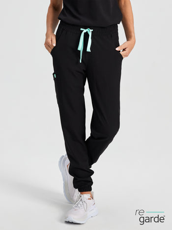 ROSIE RE-GARDE™ - BLACK - Jogger Scrub Pants - SILVADUR™