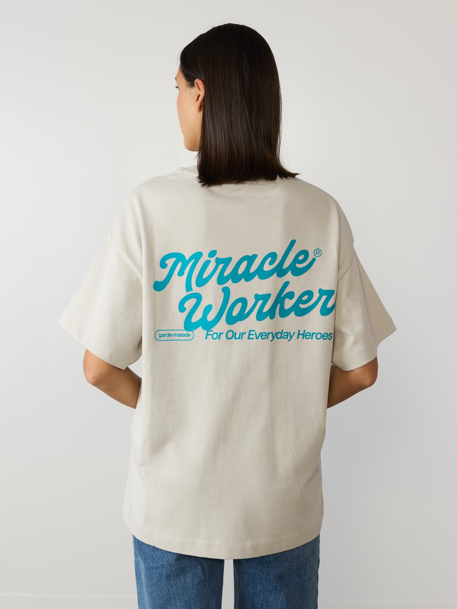 Oversized T-Shirt Unisexe - Bleu Paradis