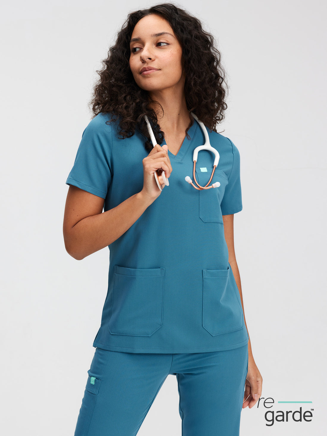 CHLOE RE-GARDE™ - BLEU ACIER - Haut Trois Poches - Vente Finale