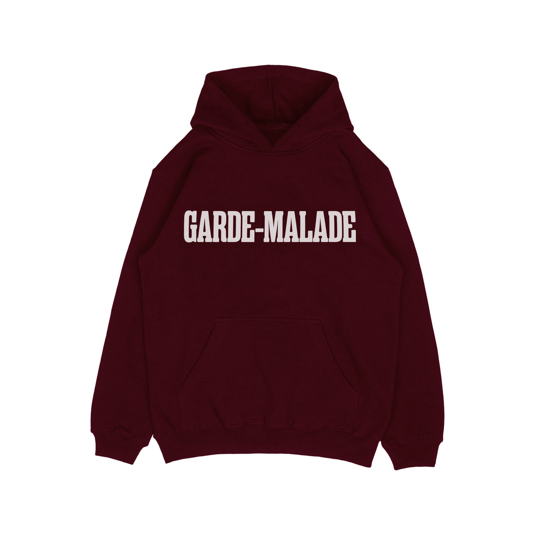 Premium Heavyweight Hoodie - Garde-Malade Classique - Burgundy