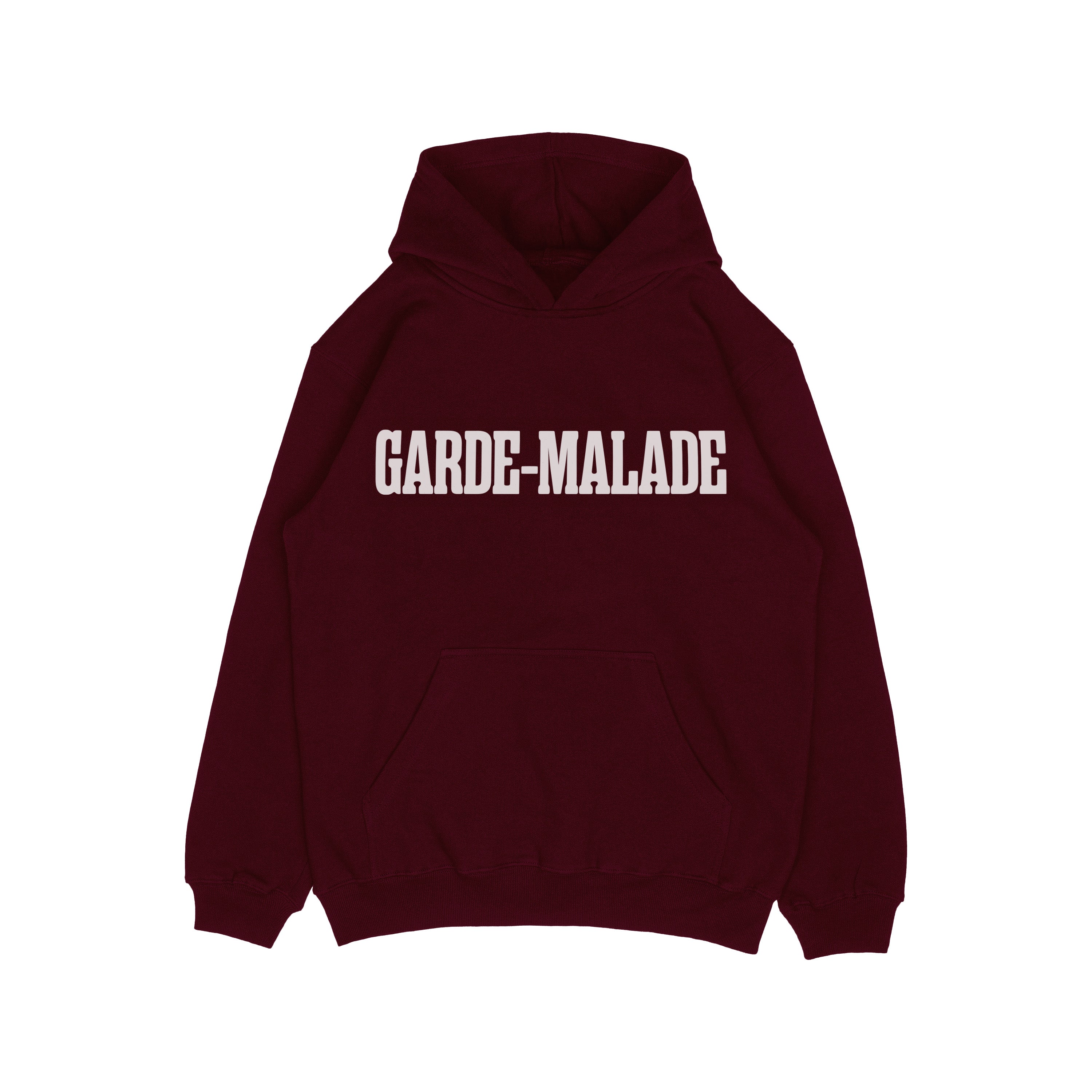 Premium Heavyweight Hoodie - Garde-Malade Classique - Burgundy