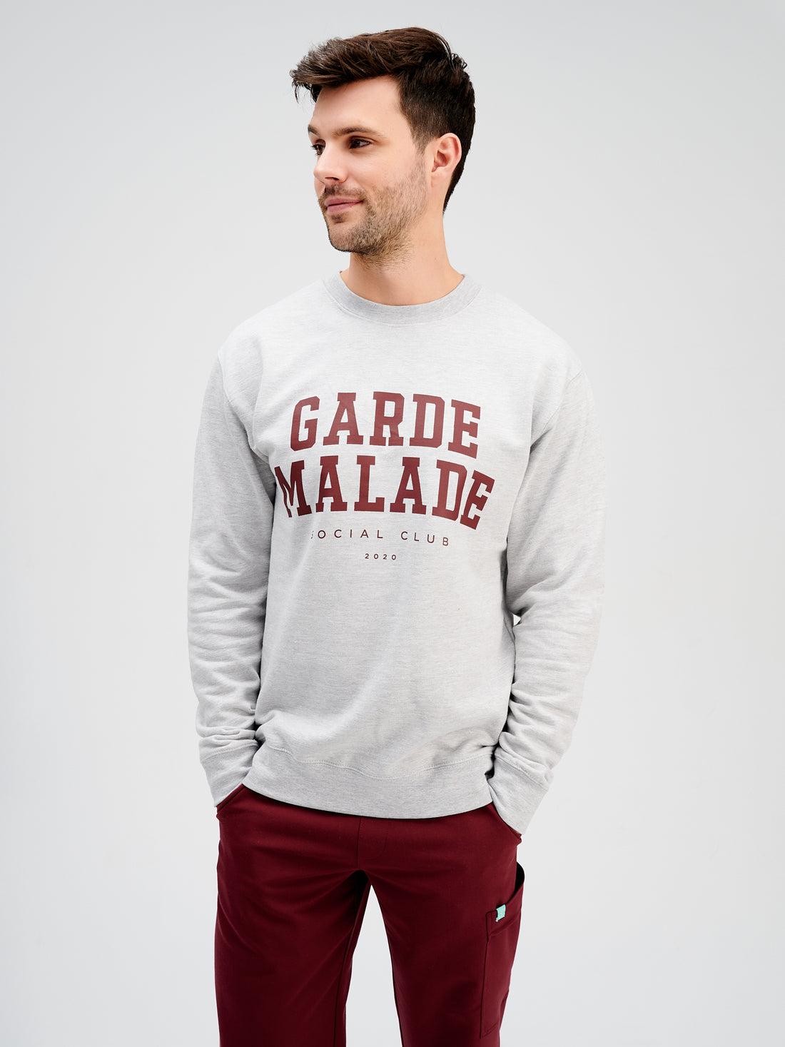  Limited Bourgogne print - Varsity 2.0 Logo - Chandail Crewneck
