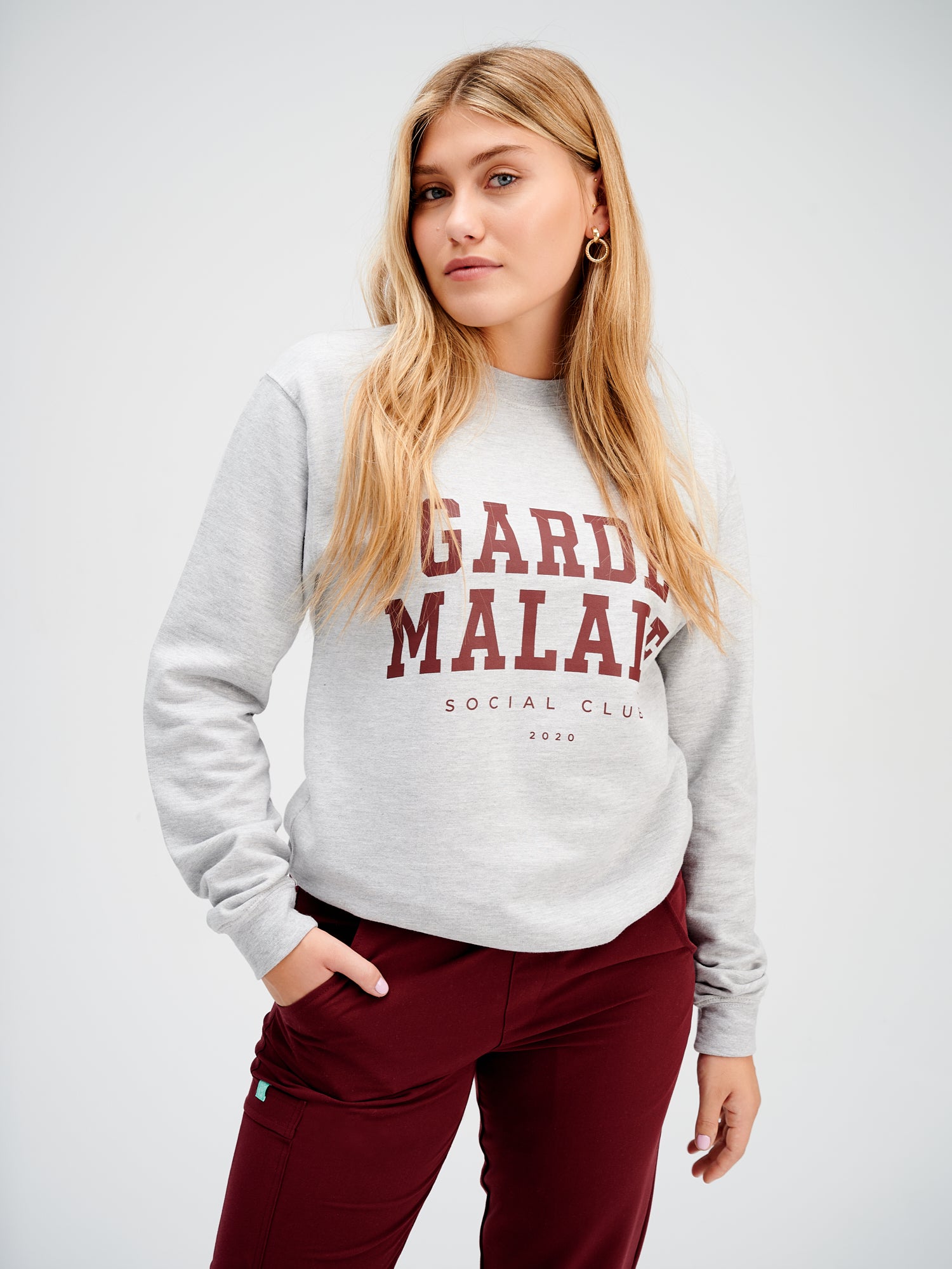 Limited Bourgogne print - Varsity 2.0 Logo - Crewneck