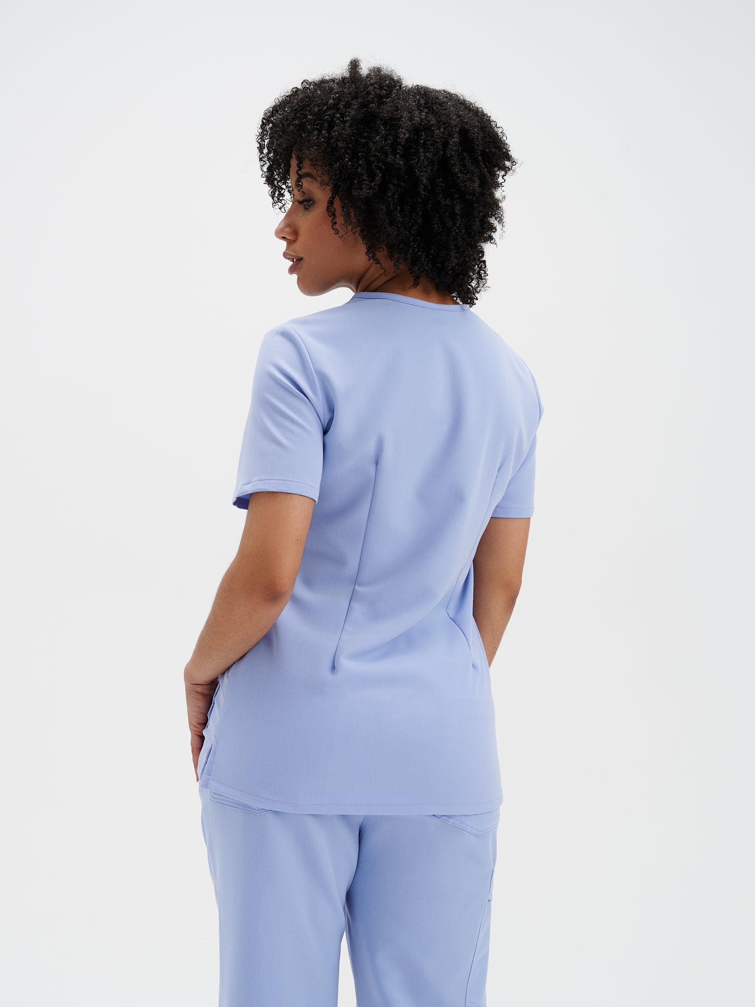 CHLOE RE-GARDE™ - MAUVE PERSAN - Three Pockets Scrub Top - FINAL SALE
