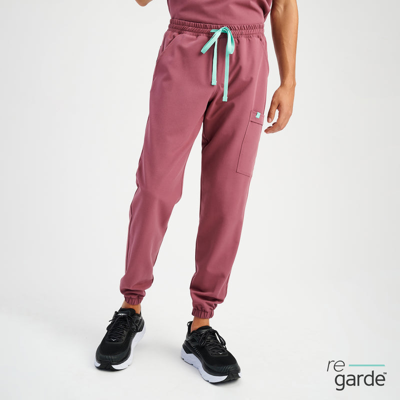 WILLIAM RE-GARDE™ - ROSE ANTIQUE - Men's Jogger Pants - FINAL SALE||WILLIAM RE-GARDE™ - ROSE ANTIQUE - Pantalon Jogger - VENTE FINALE